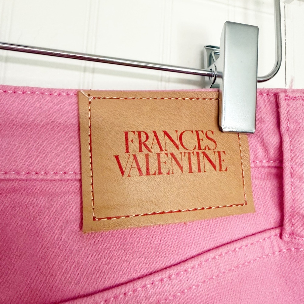 Frances Valentine Smarty Cuffed Jeans Pink Size 6 - Picture 12 of 15